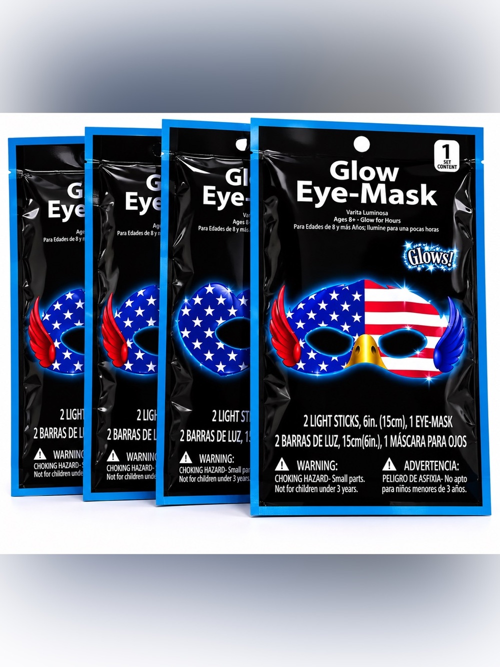 Glow Eye Mask - 4 Set
